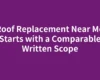Roof Replacement Near Me Starts with a Comparable Written Scope